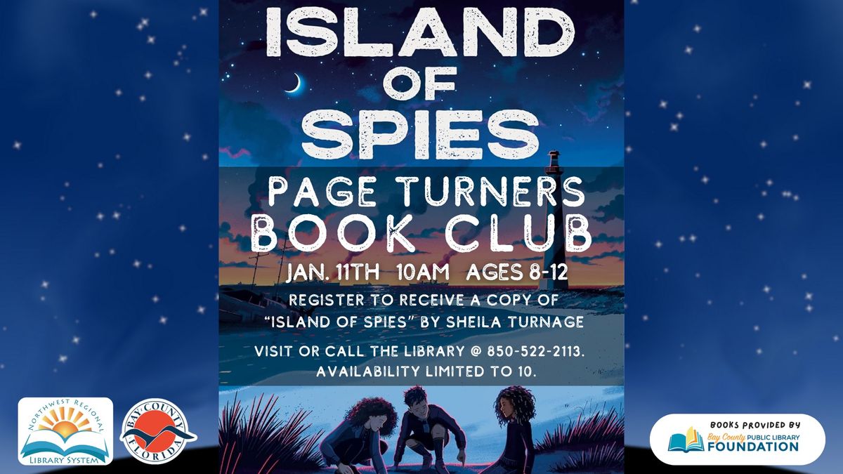 Page Turners Book Club (Ages 8 - 12, Registration Required)