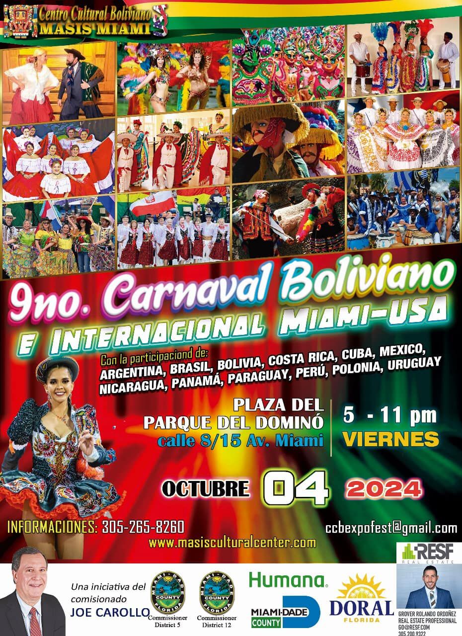 9th Bolivian & Internacional Carnival en Miami