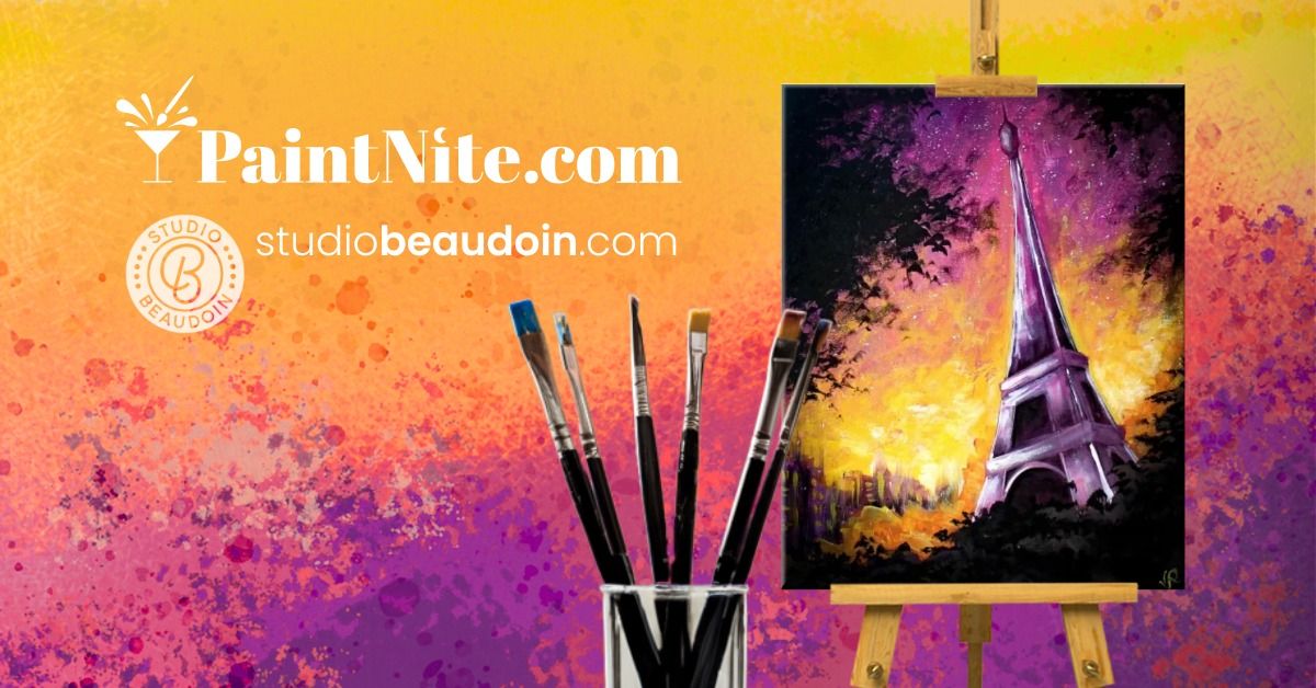 Paint Nite: Purple Paris