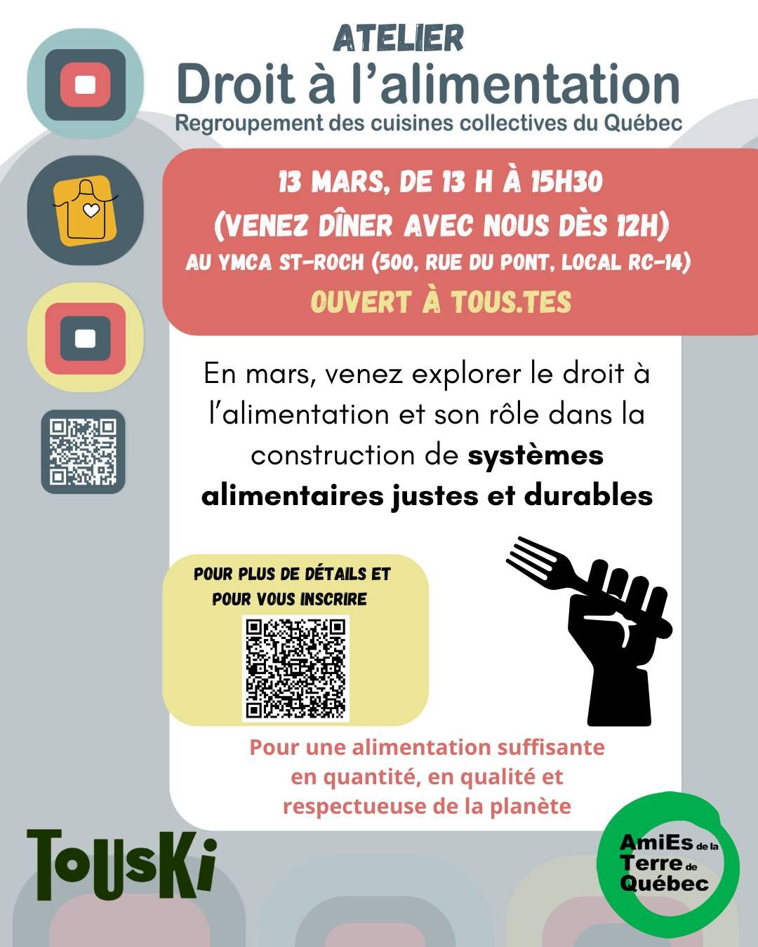 Atelier Droit \u00e0 l'alimentation 