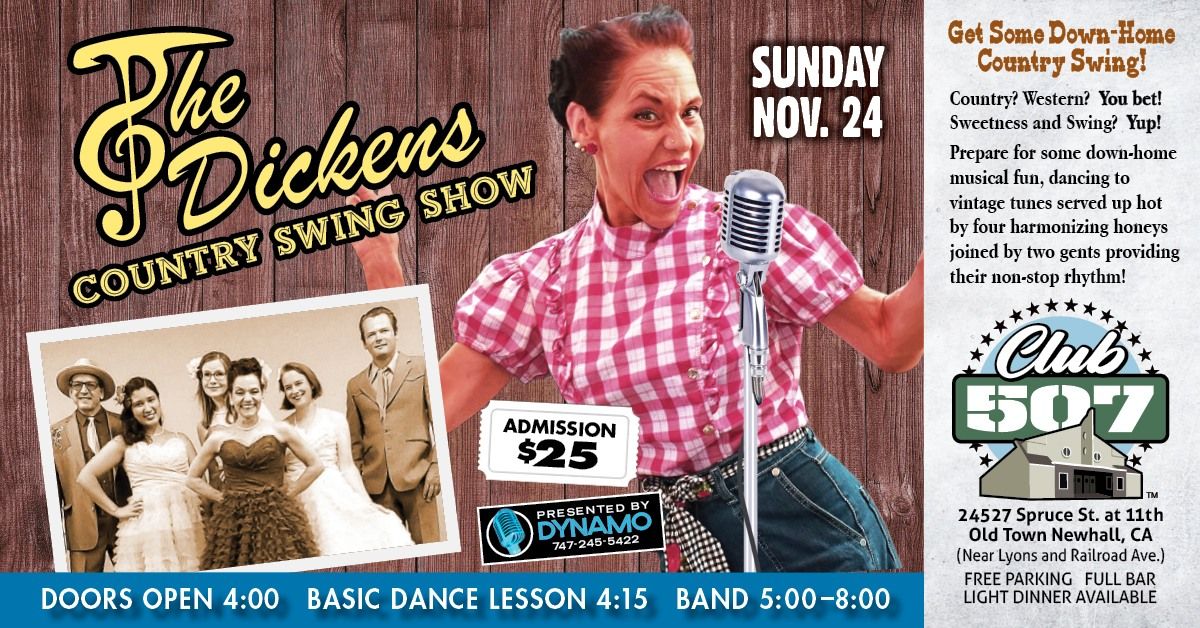 The Dickens Country Swing Band Show with Traci Green Debut at Club 507!