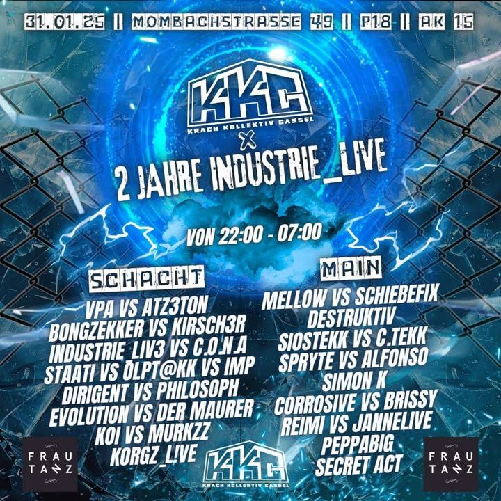 2 Jahre InDuStRie_LiVE x KKC im FRAU TANZ