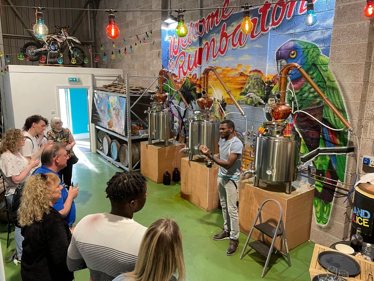 IslandSlice Rum Distillery Tour with rum tastings and 2 rum cocktails.