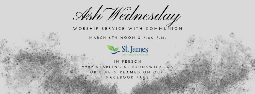 ASH WEDNESDAY SERVICE WITH COMMUNION