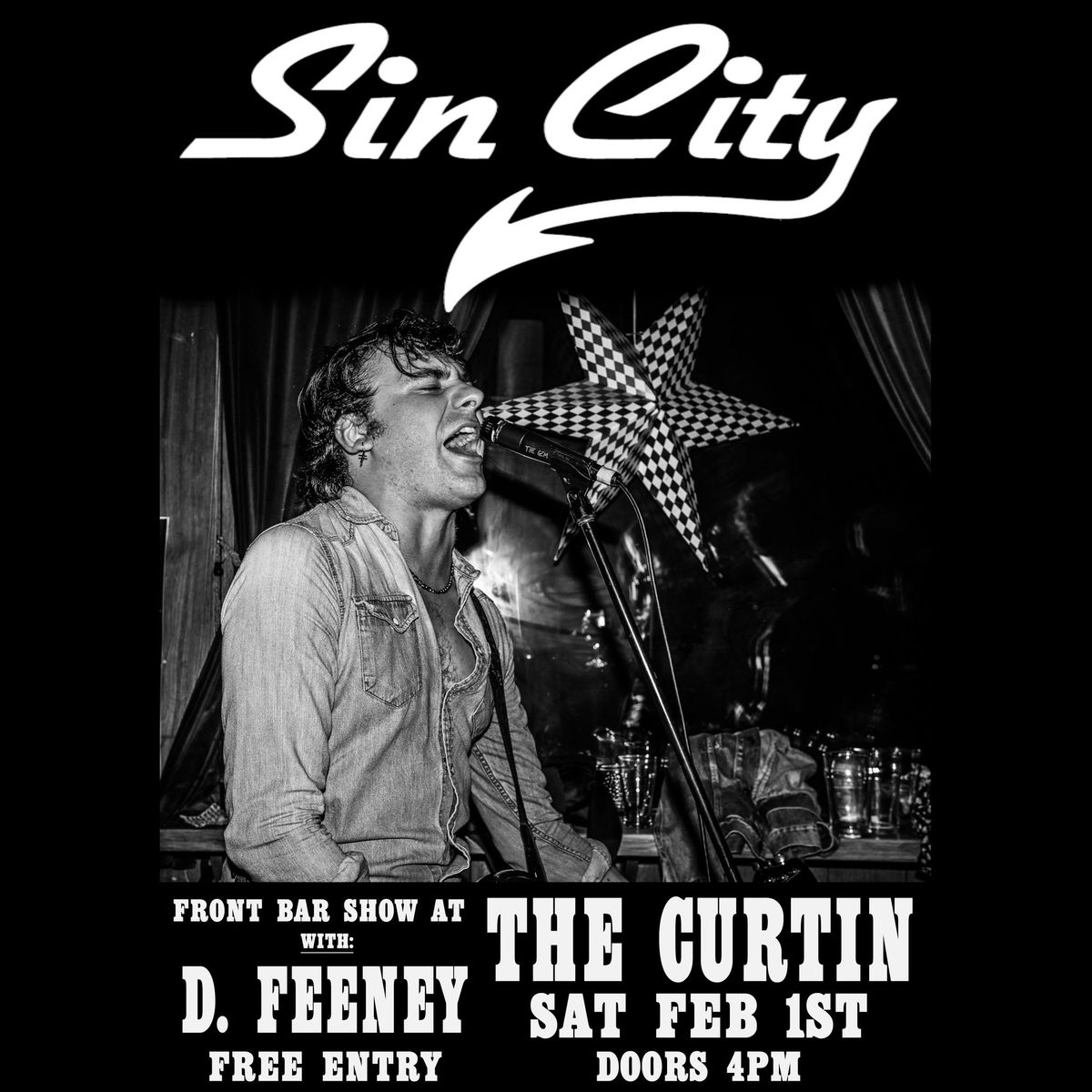 Sin City ROCK The Curtin Front Bar