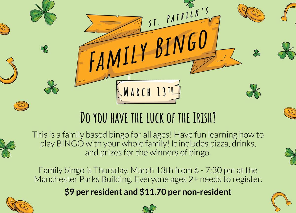 St. Patrick's Family Bingo