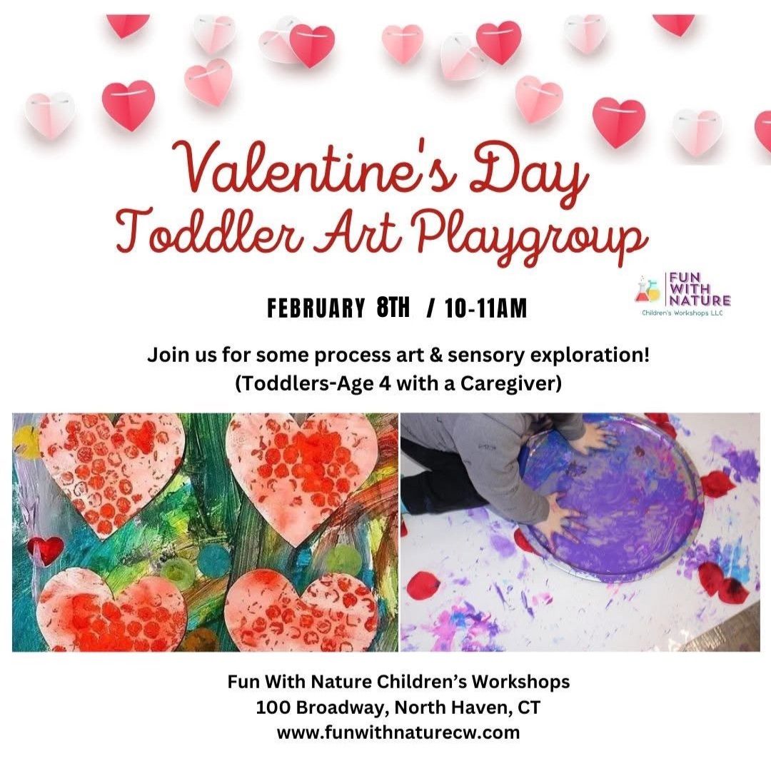 Valentine\u2019s Day Toddler Art Playgroup