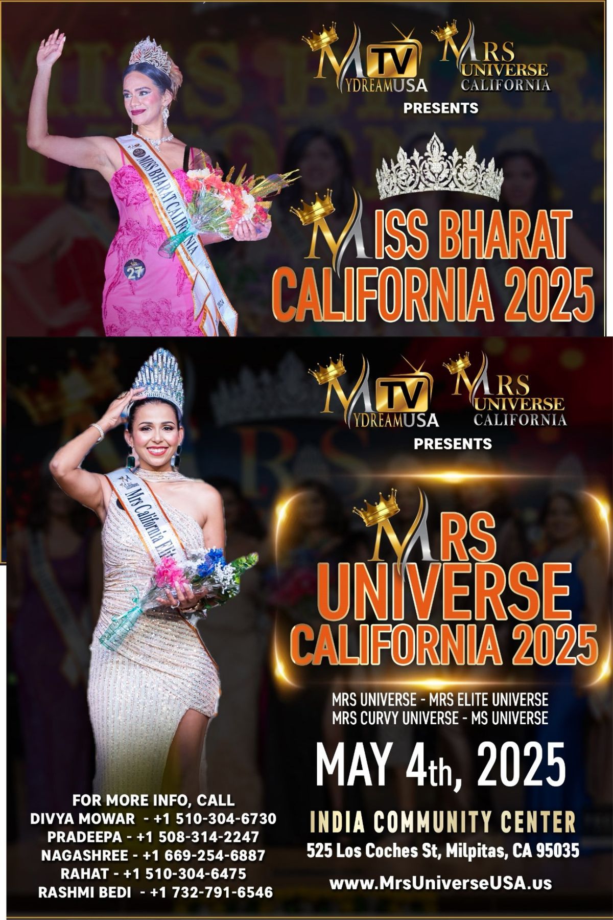 Miss Bharat California 2025 and Mrs Universe California 2025 5