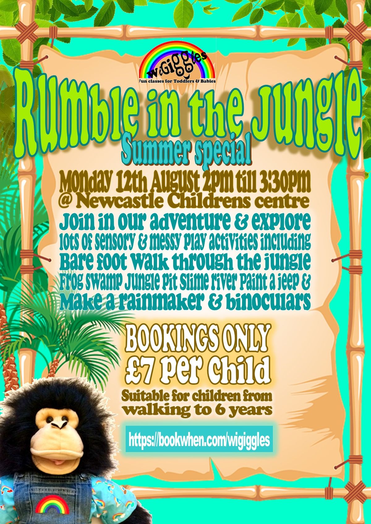 WiGiggles Rumble in the jungle messy summer special