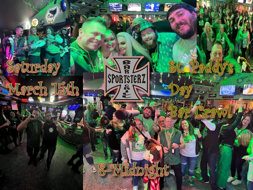 Saint Paddy's Day Bar Crawl Geneva-On-The-Lake Sportsterz Bar and Grill