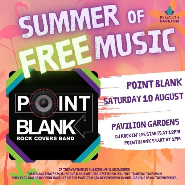 Point Blank - Exmouth Pavilion Summer of Free Music in the Gardens