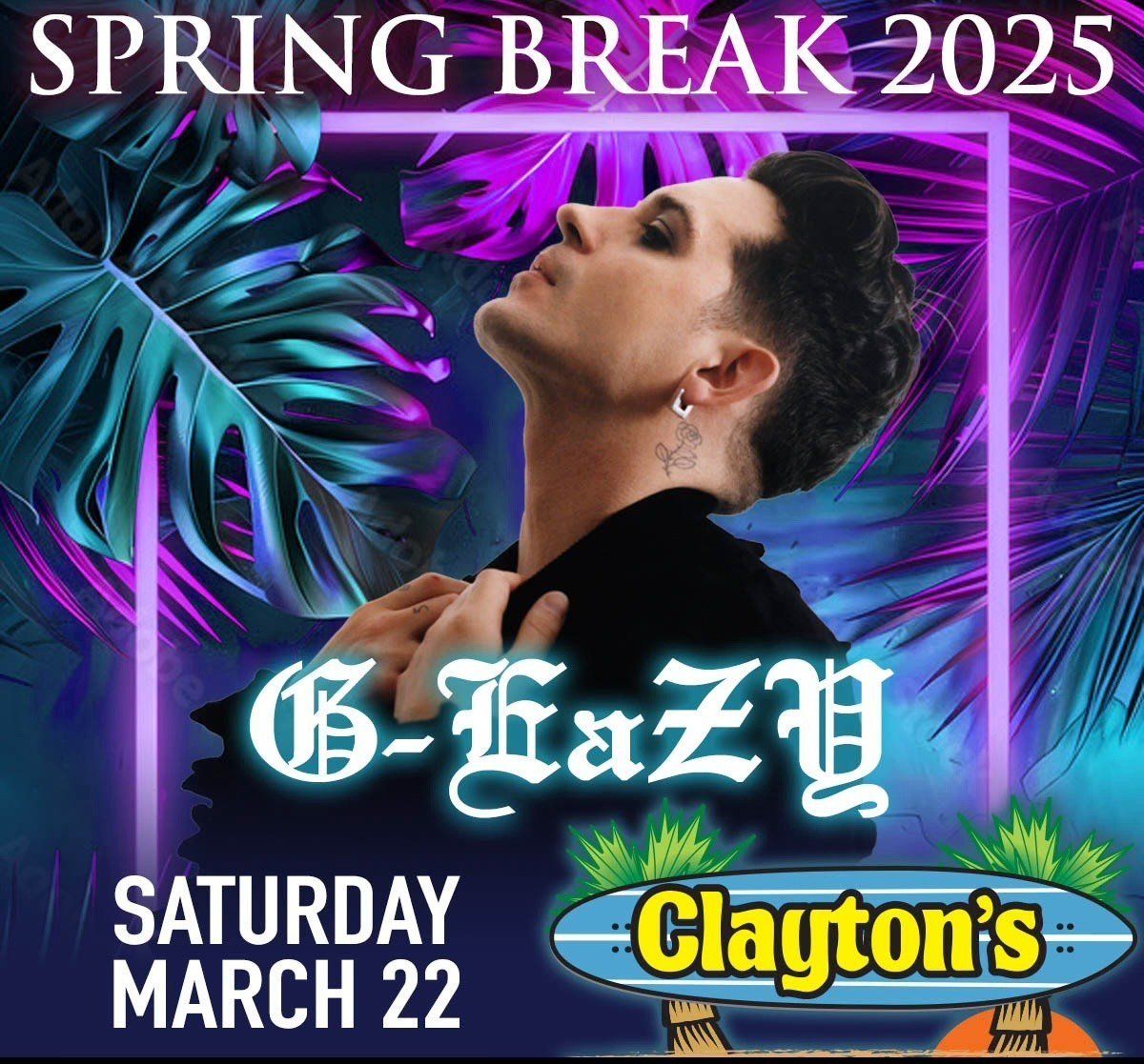 G Eazy at Claytons Beach Bar and Event Venue