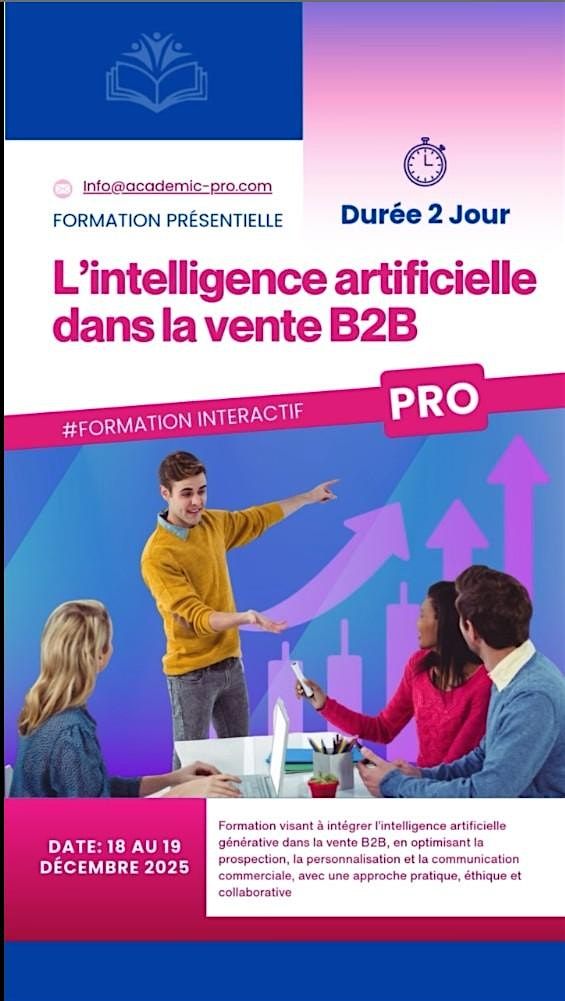Formation : Intelligence artificielle appliqu\u00e9e aux ventes B2B