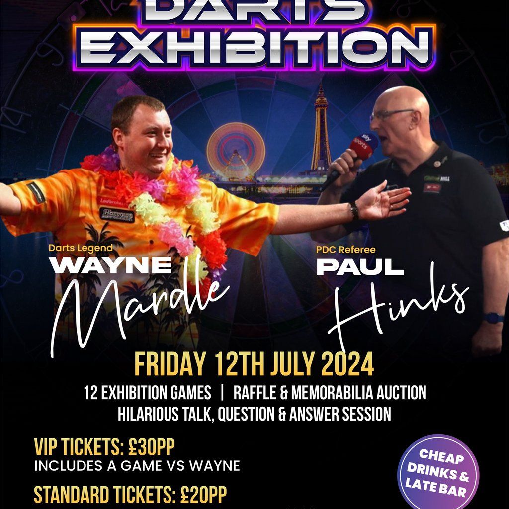 Wayne Mardle dart's exhibition