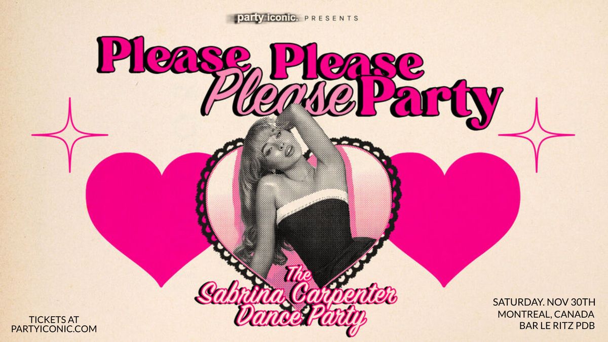 Please Please Please Party | Bar Le Ritz PDB