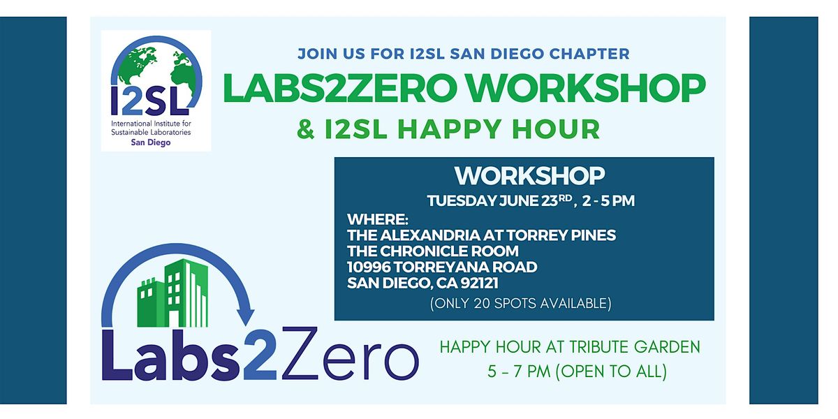 LABS2ZERO Workshop and I2SL San Diego Happy Hour