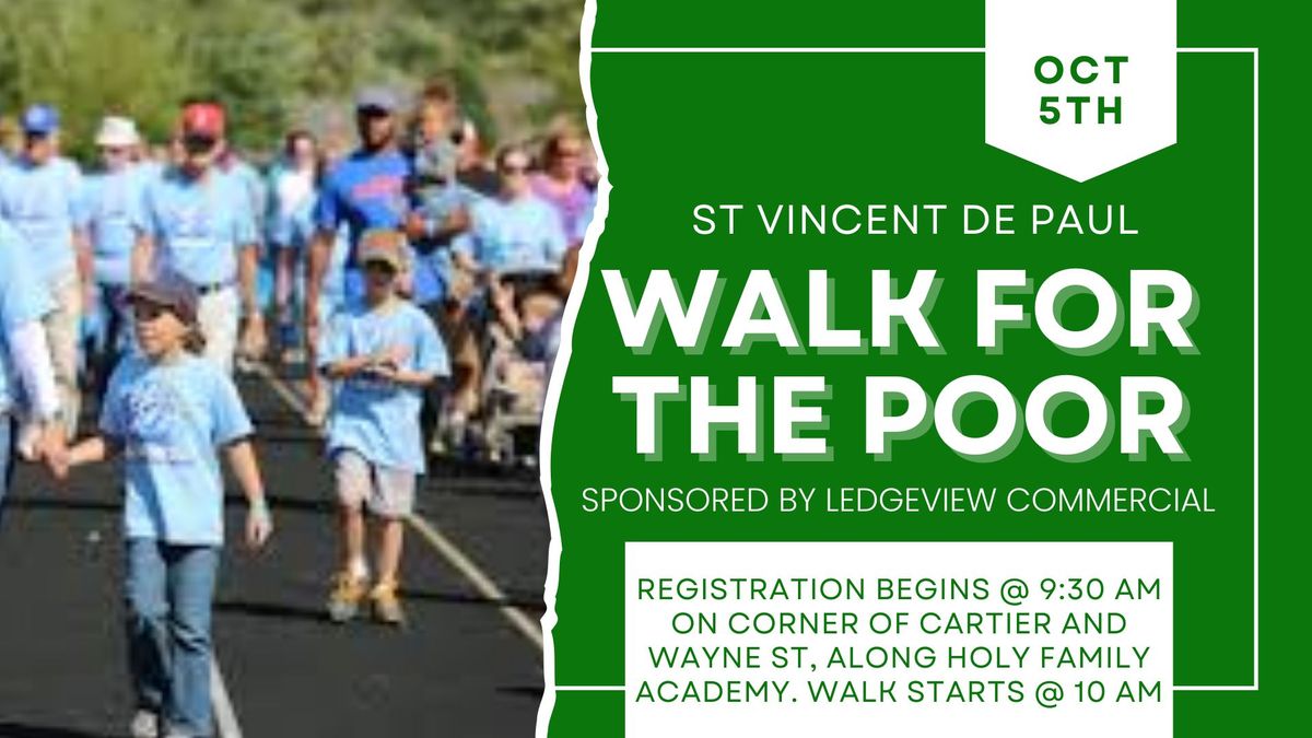 St Vincent de Paul Walk for the Poor Fundraiser