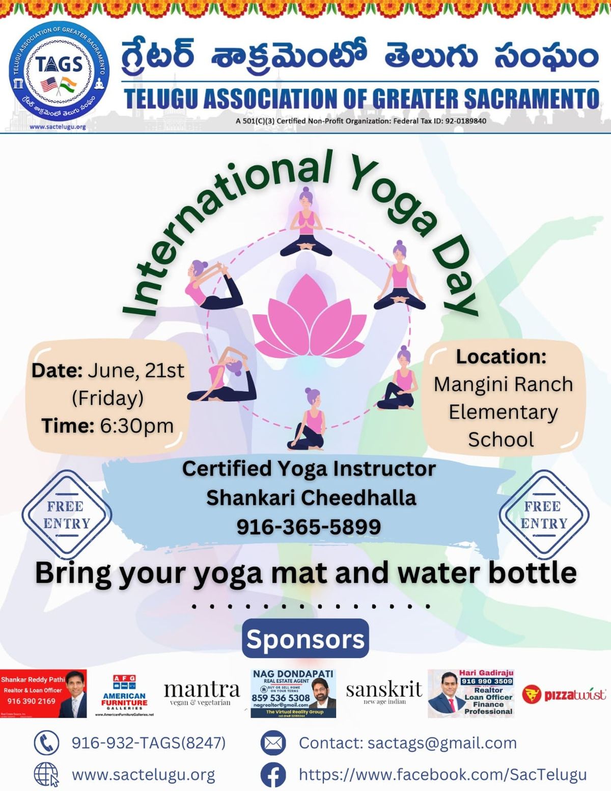 celebrating International Yoga Day 