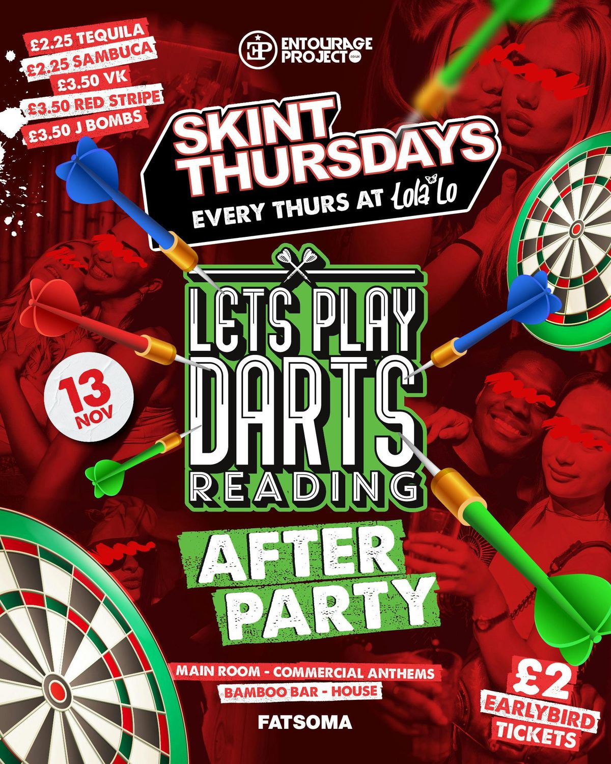 SKINT: DARTS AFTERPARTY @ LOLA LO 