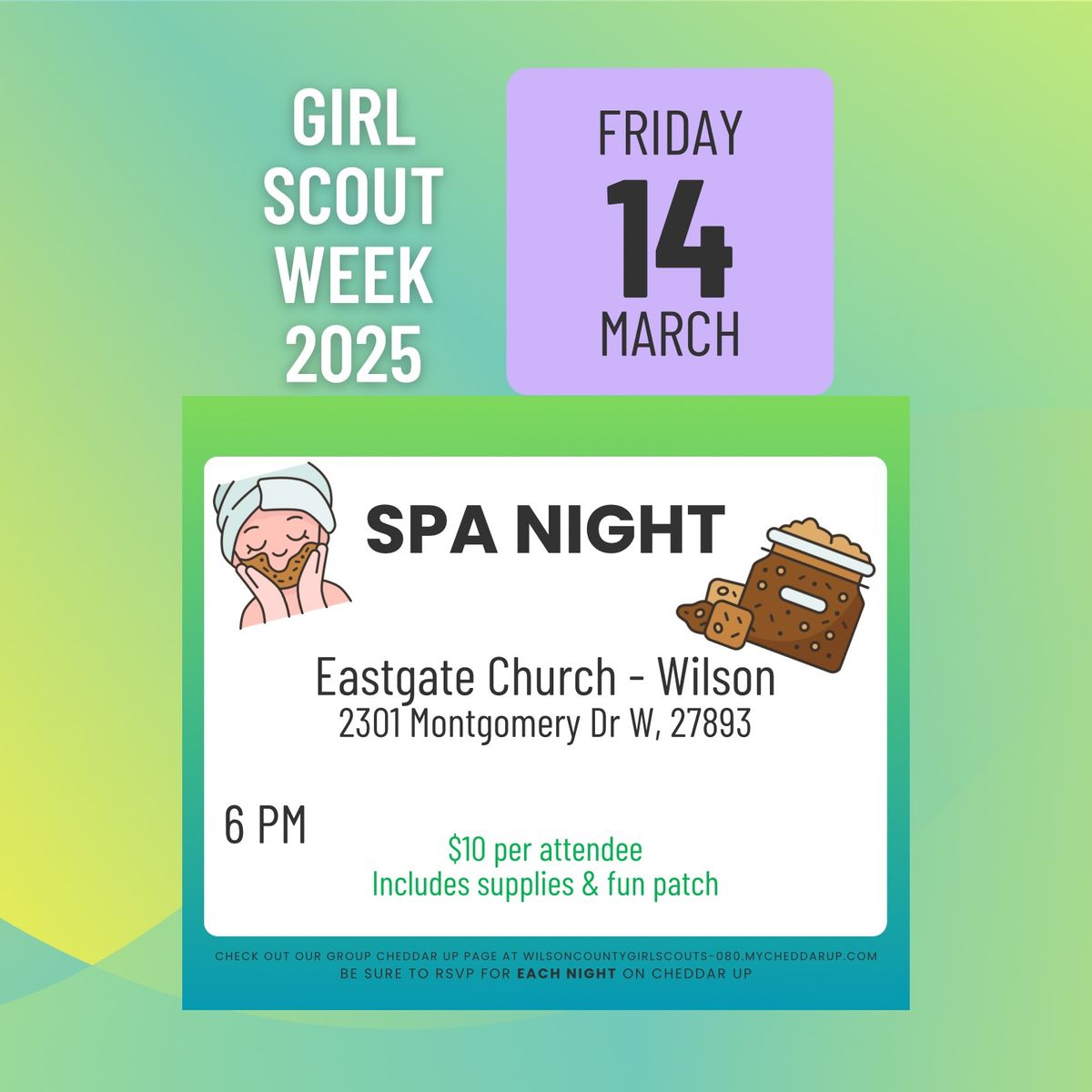 Spa Night - Friday Girl Scout Week 2025 