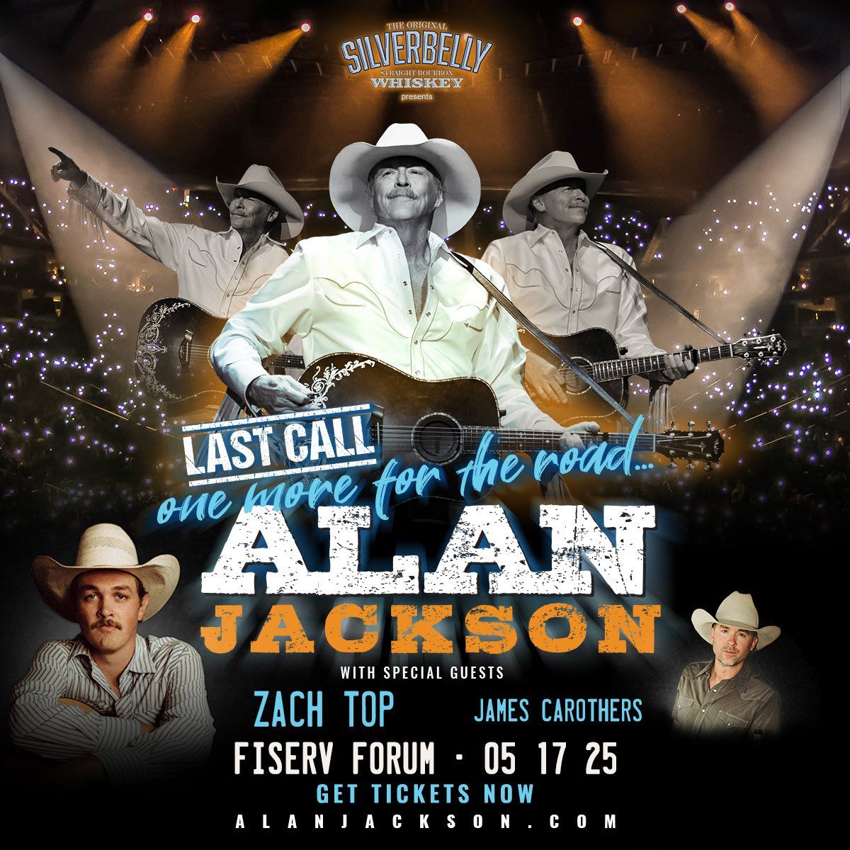 Alan Jackson with Zach Top at Fiserv Forum