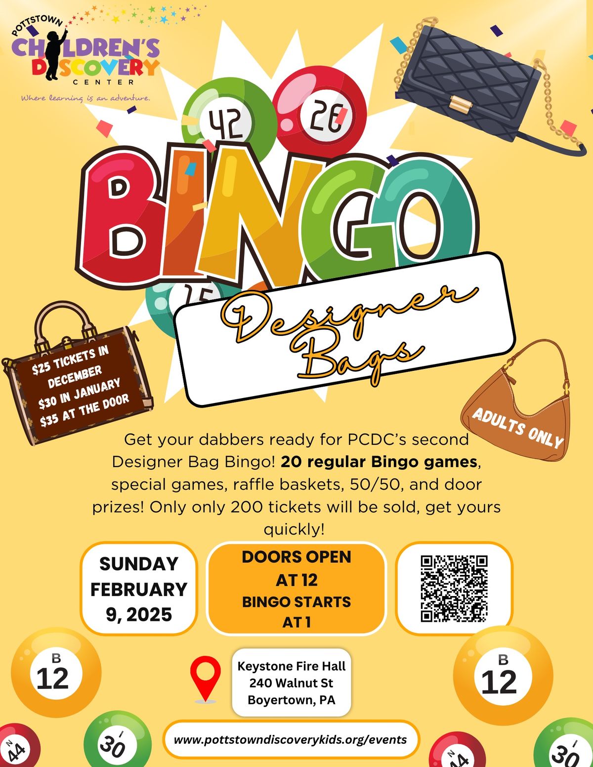 PCDC\u2019s 2nd Annual Designer Bag Bingo \ud83d\udc5c