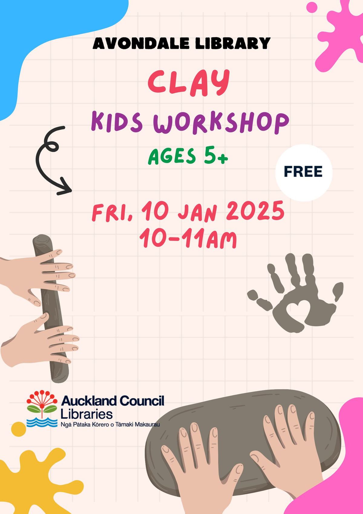 Clay Workshop for Kids (Ages 5+)