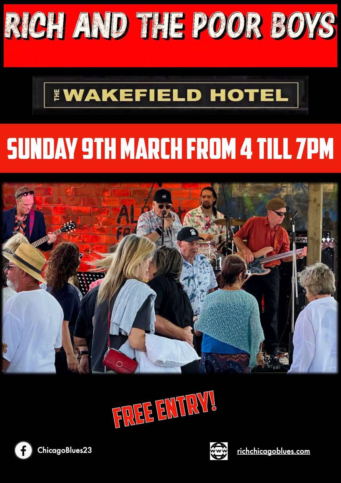 Get back to The Wakefield Hotel for Rich and The Poor Boys!