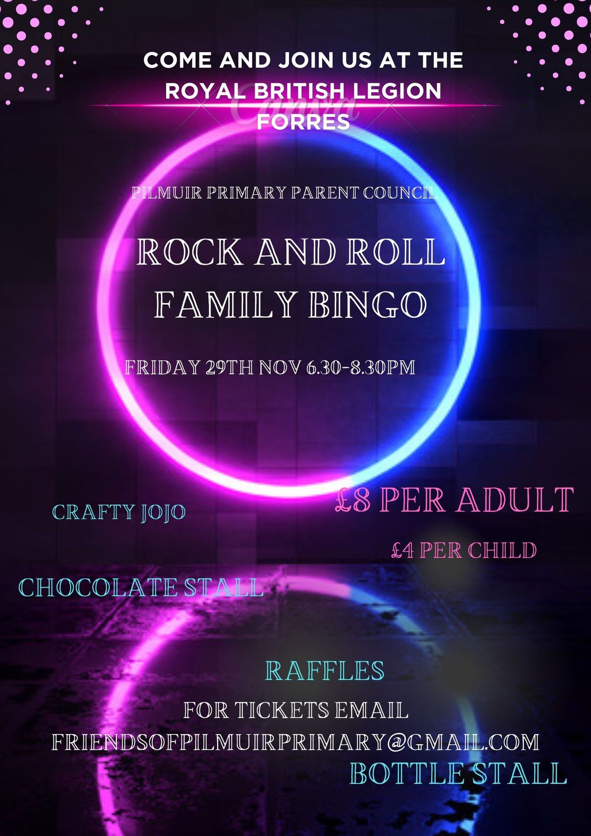 Rock and Roll Family Bingo