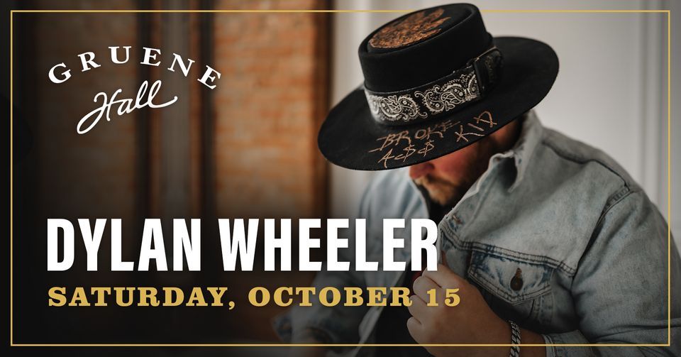 Dylan Wheeler at Gruene Hall