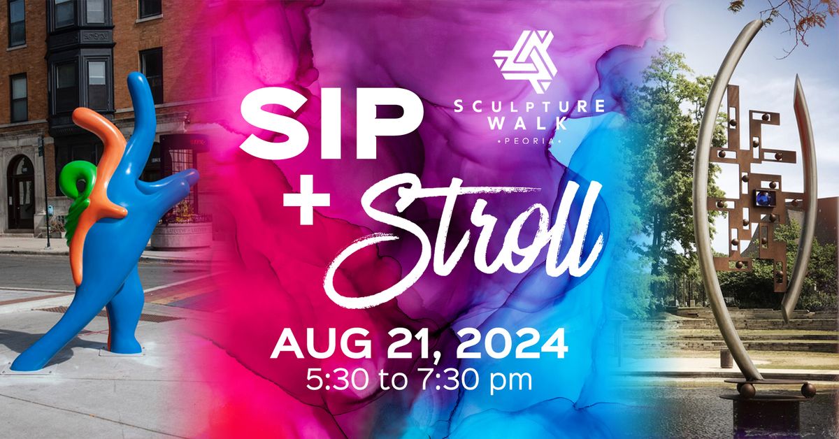 Peoria Art Guild August 2024 Sip N Stroll with Mackinaw Valley Winery