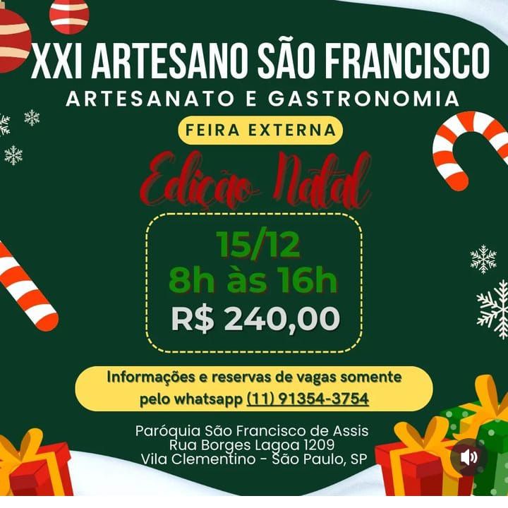 XXI Feira de Artesanato S\u00e3o Francisco 