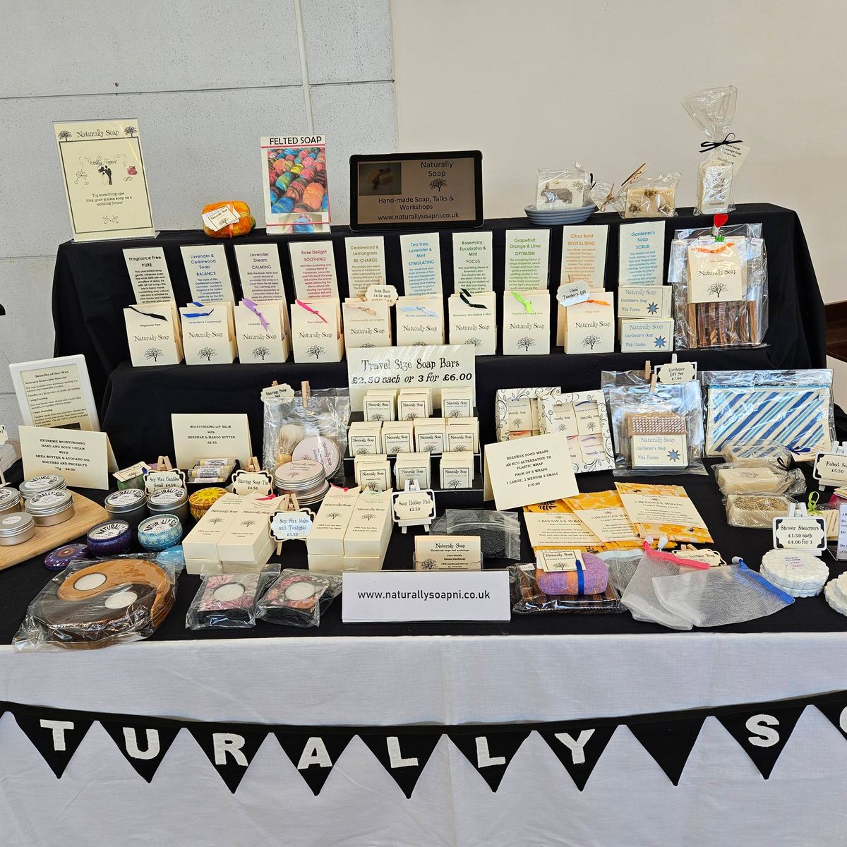 Soap Stall, Christmas Craft Fair, Chapel Hill, Lisburn