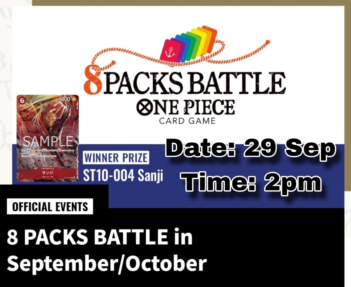 One Piece 8 Pack Battle (29 Sep)