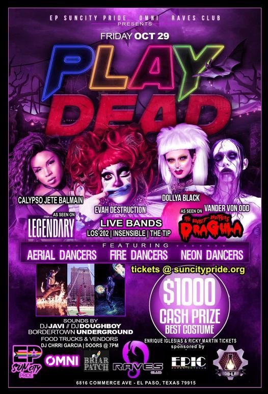 PLAY DEAD El Paso HALLOWEEN BLOCK PARTY!, Raves Club, El Paso, 29