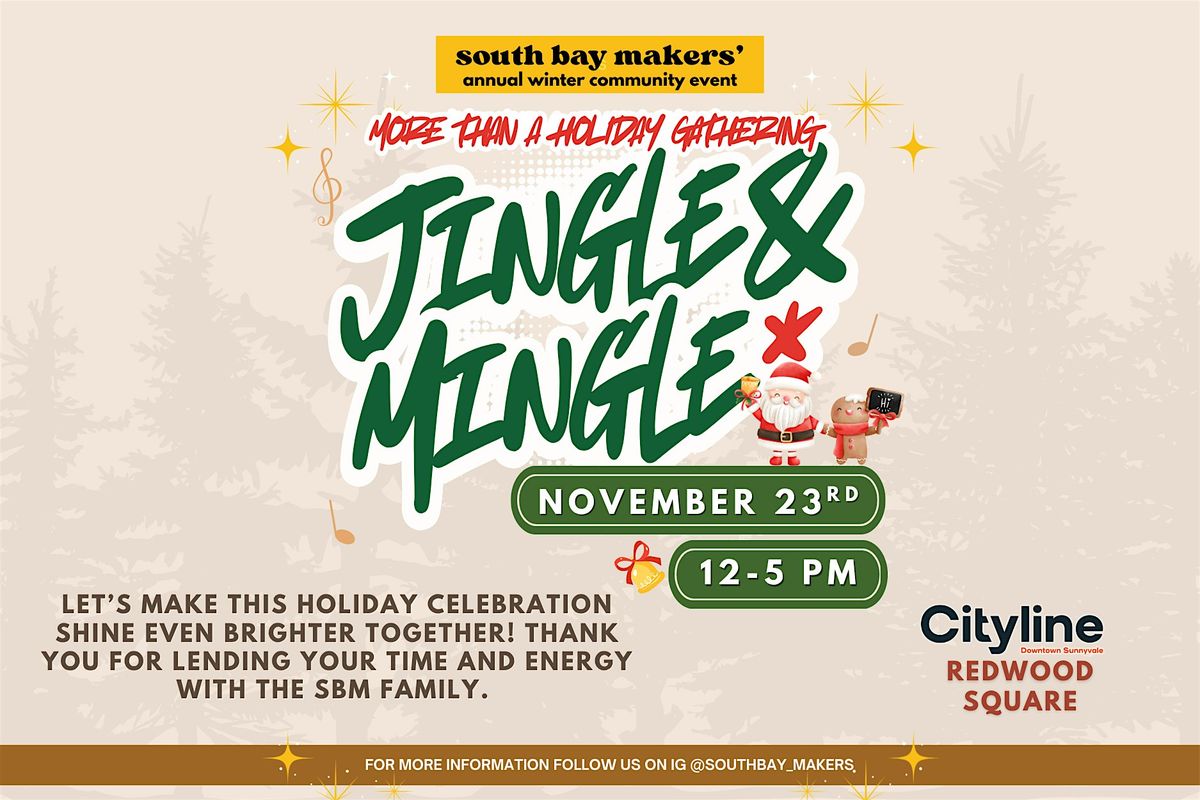 Volunteer w\/ us! Its more than a holiday gathering. It's Jingle & Mingle!