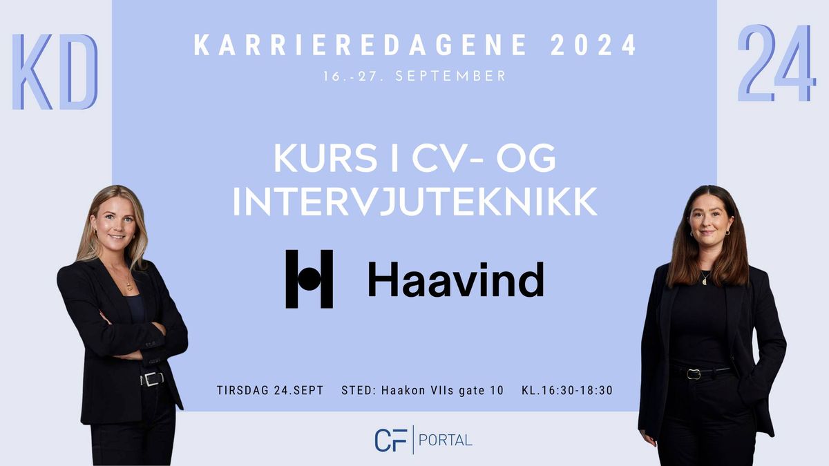 Kurs i CV- og intervjuteknikk - Karrieredagene 2024