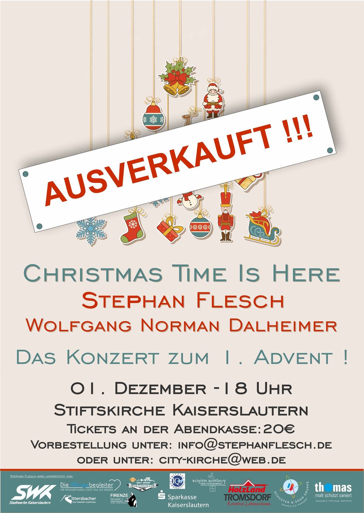 Christmas Time Is Here mit Stephan Flesch & Wolfgang N. Dalheimer