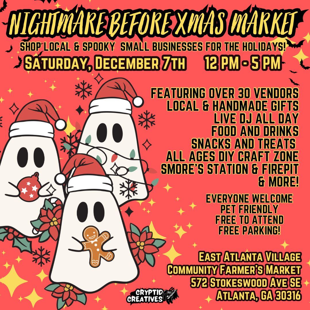 Nightmare Before XMas Market: Shop Local and Spooky Holiday Gifts!