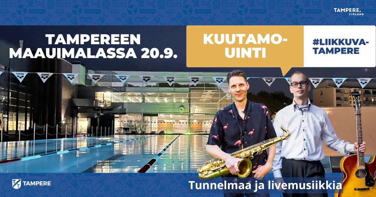 Kuutamouinti Tampereen maauimalassa