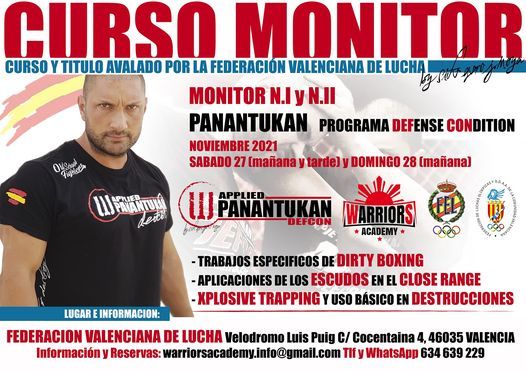CURSO MONITOR PANANTUKAN DEFCON