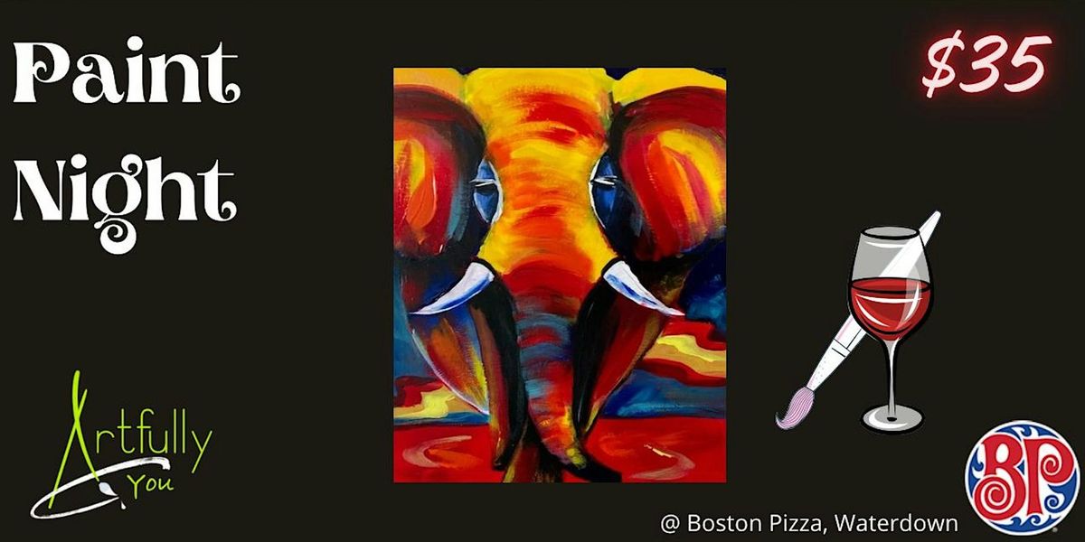 27th November 2024 Paint Night -Boston Pizza, Waterdown