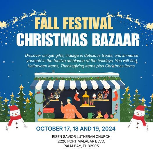 Fall Festival\/Christmas Bazaar