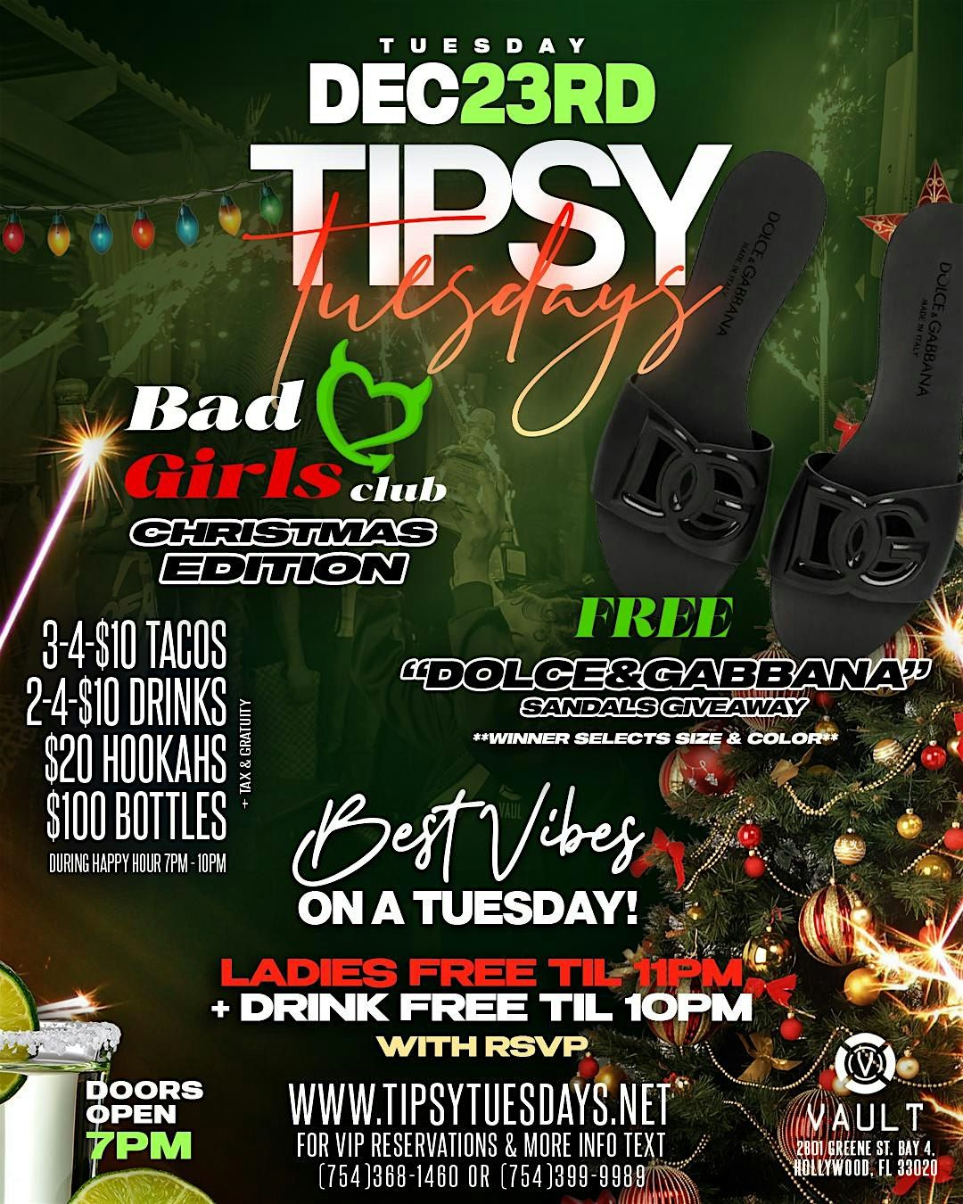 Tipsy Tuesdays: Bad Girls Club Edition (Christmas Giveaway \u2022 D&G Sandals)