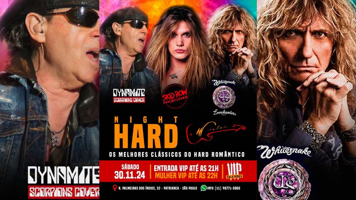 30 de Novembro TRIBUTO SCORPIONS - SKID ROLL - WHITESNAKE no Mister Rcok Bar