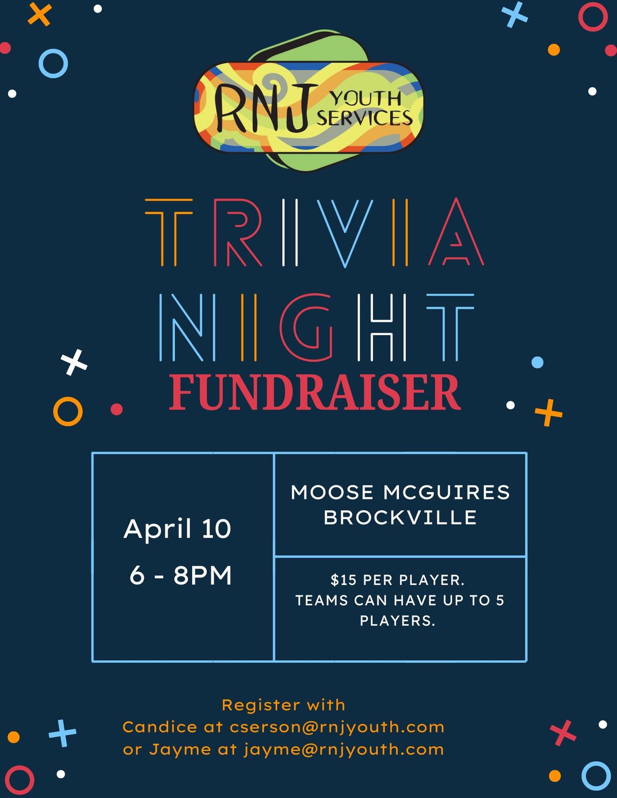 RNJ Trivia Fundraiser! 