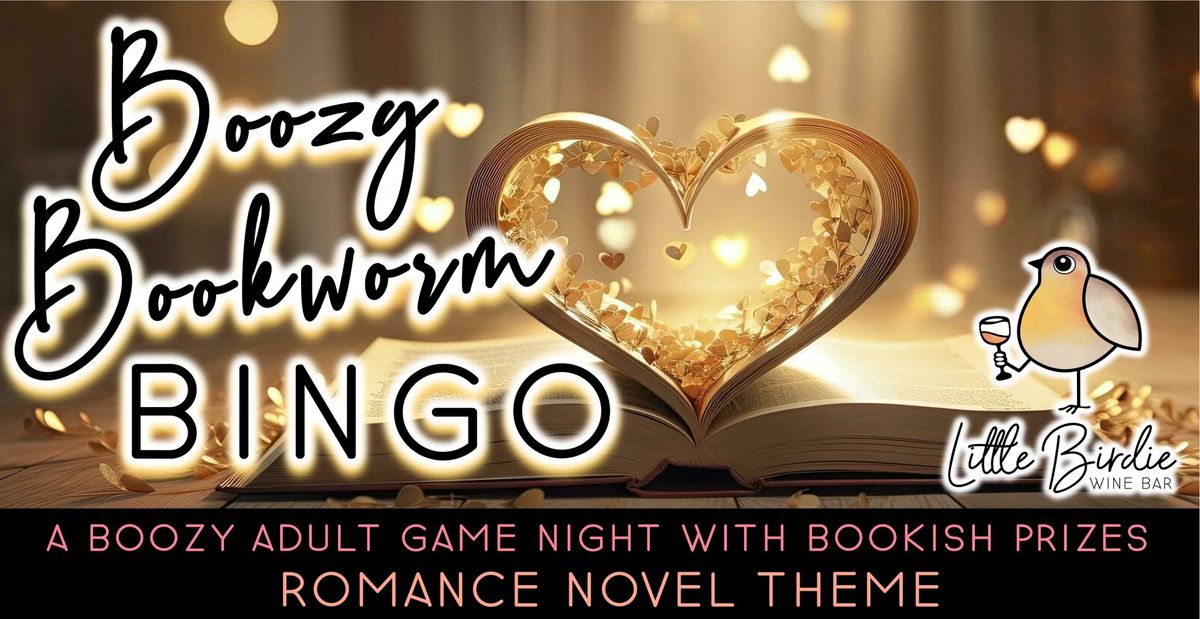 Boozy Bookworm B-I-N-G-O | Adult Game Night w\/ Bookish Prizes