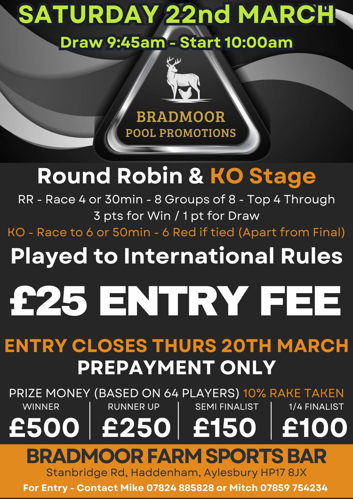 Round Robin and KO Pool Competition - International Rules