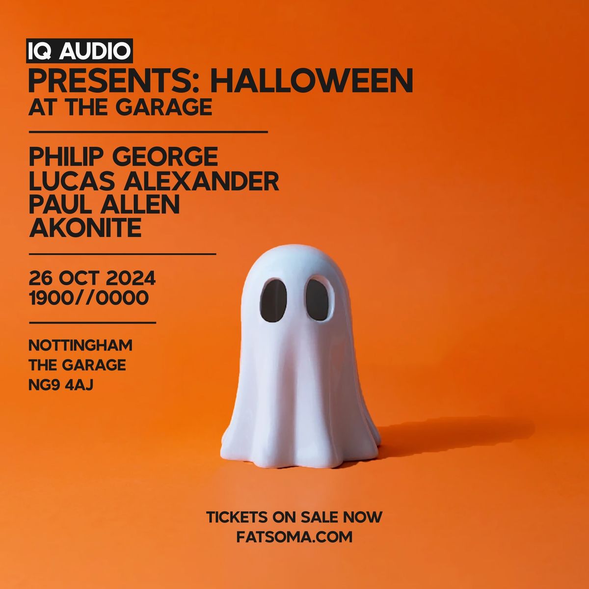 HALLOWEEN X IQAUDIO at The Garage