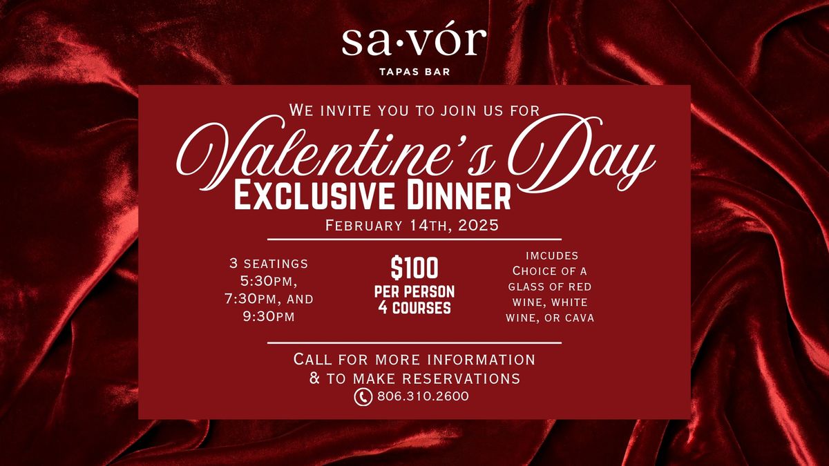 Valentines Day 4 Course Dinner